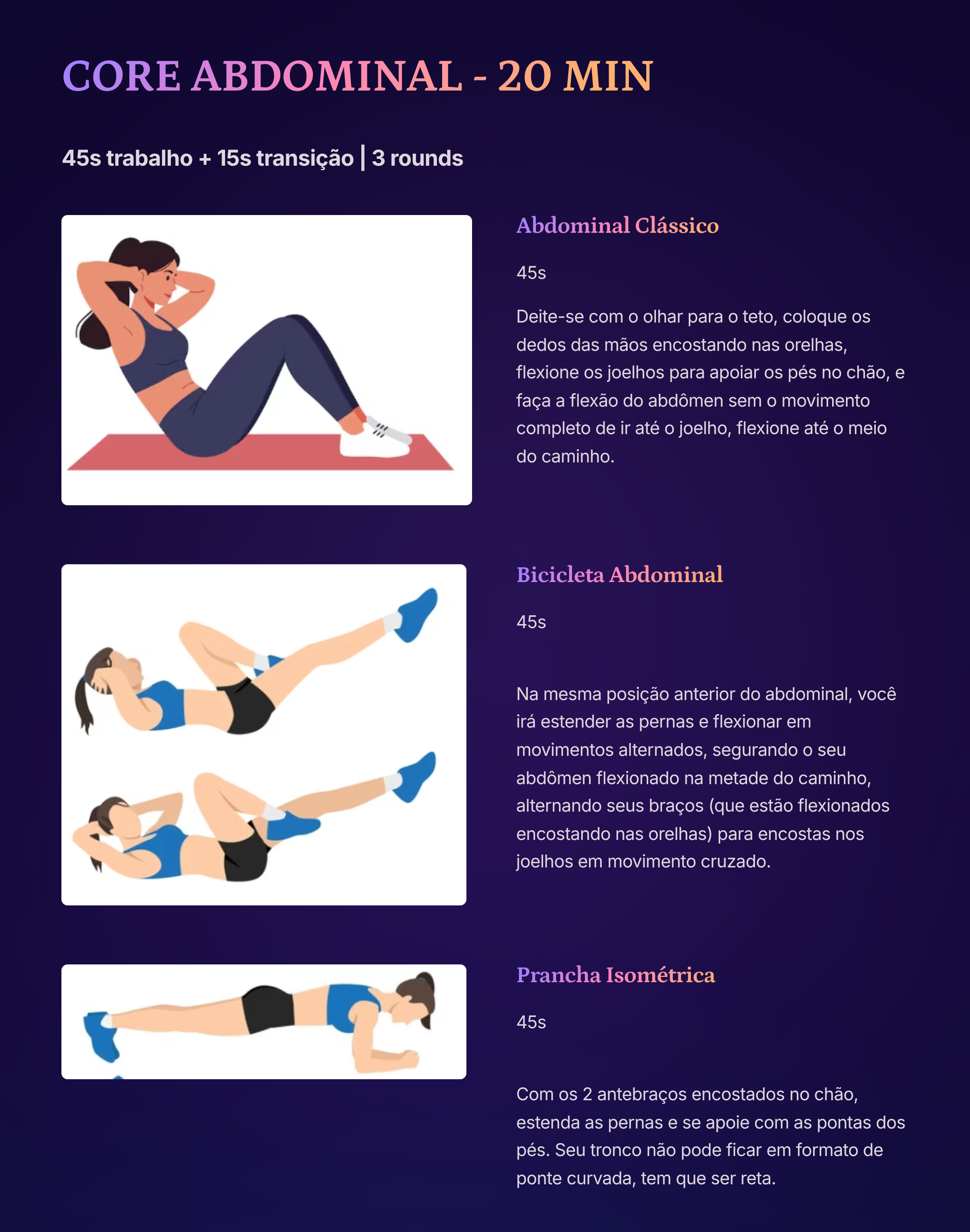 Core Abdominal - 20 min