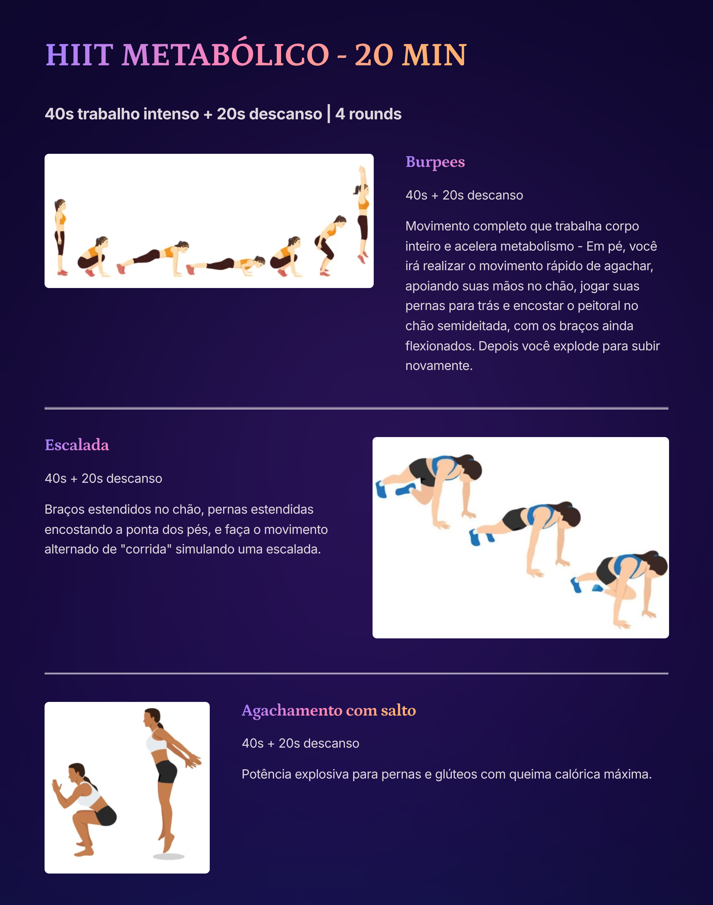 HIIT Metabólico - 20 min